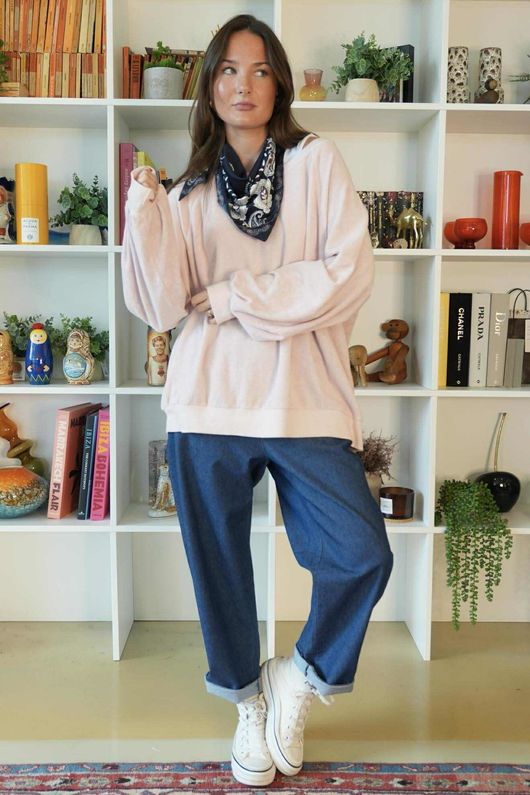Terry B Classic Sweatshirt Rosewater
